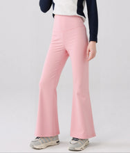 Load image into Gallery viewer, Girls Flared Pants High Waist Yoga Leggings Teenagers Stretch Elastic Waistband Kids Sportswear Trousers Autumn Spring
