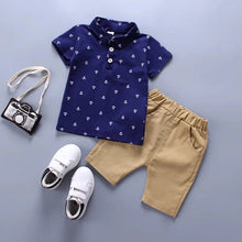 Load image into Gallery viewer, Summer Boys Clothes Suit Kids T-shirt+shorts 2pcs Baby Toddler Outfit Sportsuit 1 2 3 4 Years Boys thin Costume Children Clothes
