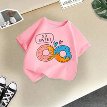 Load image into Gallery viewer, Summer New Children's Clothing Children's T-shirt Boys and Girls Casual Fashion Short-sleeved Baby Half-sleeved Top Base Shirt
