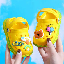 Load image into Gallery viewer, Kids' Cartoon Clog Sandals | 3D Charm Garden Shoes for Toddlers (EU 18–29)
