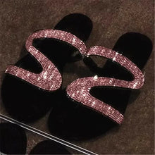Load image into Gallery viewer, Sexy Women Sandals Summer Beach Shallow Mouth Rhinestones Ladies Fashion Show Comfortable Light Shoes Sandalias Femininas
