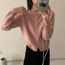 Load image into Gallery viewer, Women Collar Sweater Cardigan
