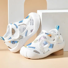 Load image into Gallery viewer, Summer Breathable Air Mesh Kids Sandals 1-4T Baby Unisex Casual Shoes Anti-slip Soft Sole First Walkers Infant Lightweight Shoes
