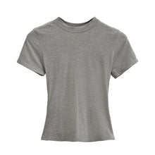 Load image into Gallery viewer, Women's Slim Crew-Neck Cropped Tee
