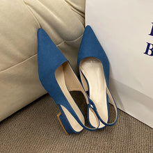 Load image into Gallery viewer, 2024 High Quality Ladies Shoes Slip-on Women's Sandals Fashion Slingbacks Office and Career  Plus Size Toe Cap Sandals
