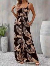 Load image into Gallery viewer, Women's Summer Elegant Back Hugging Tropical Printed Overalls
