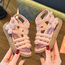 Load image into Gallery viewer, 2026 Summer  New Children Sandals Girls Kids Roman Sandal Summer Soft Flat Heels High-top Beach Princess Fashion Cartoon Shoes

