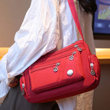 Load image into Gallery viewer, Women's Nylon Multi-Compartment Crossbody Bag
