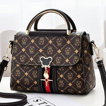 Load image into Gallery viewer, Women's Printed Monogram Leather Shoulder Bag

