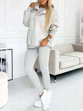 Load image into Gallery viewer, Tracksuit Women Pants Set Two Piece Set Autumn Winter Zipper Jacket Tops Suits Jogging Vintage Patchwork Outfits Y2k Streetwear

