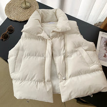 Load image into Gallery viewer, Women's Turn-Down Collar Padded Coat with Adjustable Waist
