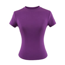 Load image into Gallery viewer, Women's Slim Crew-Neck Cropped Tee
