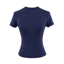 Load image into Gallery viewer, Women's Slim Crew-Neck Cropped Tee
