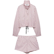 Load image into Gallery viewer, Women's Polka Dot Turtleneck Zipper Jacket with Pockets
