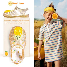 Load image into Gallery viewer, Fashionable Summer New Children's Jelly Sandals Trendy Sweet Beach Shoes Girls Cartoon Fruit Sandals Students Kids Crystal Shoes
