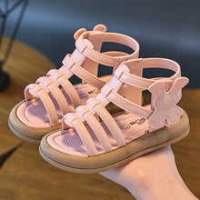 Load image into Gallery viewer, 2026 Summer  New Children Sandals Girls Kids Roman Sandal Summer Soft Flat Heels High-top Beach Princess Fashion Cartoon Shoes
