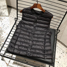 Load image into Gallery viewer, 2025 New Women Sleeveless Puffer Jacket Spring Winter Female 90% White Duck Down Ultra Lightweight Packable Warm Down Liner Vest
