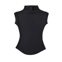 Load image into Gallery viewer, Women Summer Sexy Turtleneck Sleeveless T-Shirts Tops Solid Slim Fit Pullovers Causal Tees Shirts Female Streetwear Basics Tees
