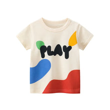 Load image into Gallery viewer, 2025 Summer 2-8 Years Kids Girl Shorts Sleeve T-shirts Printed Little Girl Top Baby Girl T Shirts Children Toddler Girl Clothes

