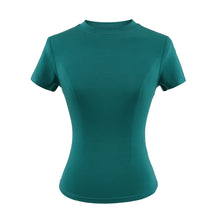 Load image into Gallery viewer, Women's Slim Crew-Neck Cropped Tee
