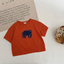 Load image into Gallery viewer, Kids' Cartoon Print Cotton T-Shirt (9M–6T)
