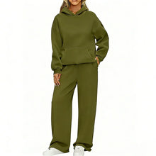 Load image into Gallery viewer, Women's Hoodie &amp; Wide Leg Pants Two-Piece Tracksuit
