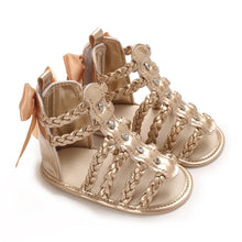 Load image into Gallery viewer, Summer Fashion New Baby Shoes Trendy Girl Baby High Top Hollow Sandals PU Soft Sole Casual Walking Shoes
