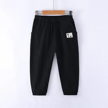 Load image into Gallery viewer, Children Trousers For Boys Girls Cotton Linen Elastic Waist Solid Color Summer Mosquito Pants Kids Clothing Long Pants 100-160cm
