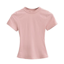 Load image into Gallery viewer, Women's Slim Crew-Neck Cropped Tee
