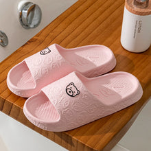 Load image into Gallery viewer, Summer Children Slippers Indoor Cute Bear Print Anti Slip Soft Sole Exquisite Parent-child Shoes Home Comfy Leisure Shoes
