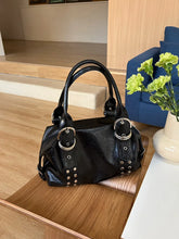 Load image into Gallery viewer, Women's Rivet PU Leather Motorcycle Shoulder Bag
