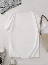 Load image into Gallery viewer, Trendy Summer Loose-Fitting Round-Neck T-Shirt for Women, Comfortable and Casual, Perfect for Youthful Daily Wear
