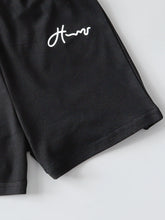 Load image into Gallery viewer, Boys' Color Block Script Print Tee &amp; Shorts Set
