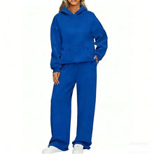 Load image into Gallery viewer, Women's Hoodie &amp; Wide Leg Pants Two-Piece Tracksuit
