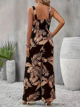 Load image into Gallery viewer, Women's Summer Elegant Back Hugging Tropical Printed Overalls
