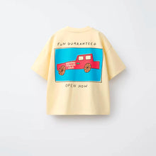 Load image into Gallery viewer, Summer Lovely TShirt 1-7Years Old Boys Girls Printed Tees Kids New Design Tops Round Neck Bottoming Shirt Cotton Short Sleeve
