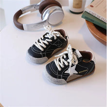 Load image into Gallery viewer, Kids' Leather Star Sneakers – Boys &amp; Girls (EU 23–33)
