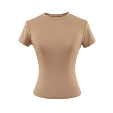Load image into Gallery viewer, Women's Slim Crew-Neck Cropped Tee
