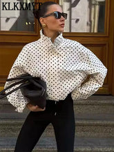 Load image into Gallery viewer, Women's Polka Dot Short Jacket
