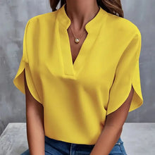 Load image into Gallery viewer, V-Neck Loose Short-Sleeve Shirt
