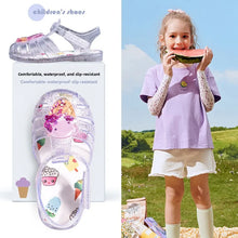 Load image into Gallery viewer, Fashionable Summer New Children's Jelly Sandals Trendy Sweet Beach Shoes Girls Cartoon Fruit Sandals Students Kids Crystal Shoes
