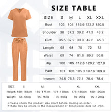 Load image into Gallery viewer, Surgical Uniforms Woman Fashion Bow Belt Nursing Scrubs Set Medical Uniform Top Pants Hospital Clinical Suits Beauty Spa Clothes
