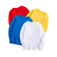 Load image into Gallery viewer, 7 Colors Spring Long Sleeve Tees Children's T-shirt Cotton Solid Colour Base Coat Leisure Wear Boys Girls Tops Kids Clothes
