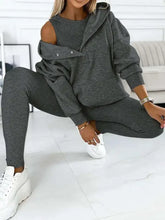 Load image into Gallery viewer, Tracksuit Women Pants Set Two Piece Set Autumn Winter Zipper Jacket Tops Suits Jogging Vintage Patchwork Outfits Y2k Streetwear
