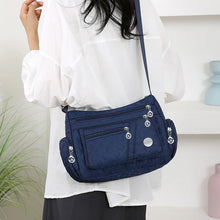 Load image into Gallery viewer, Women's Nylon Multi-Compartment Crossbody Bag
