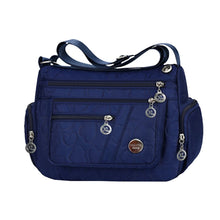 Load image into Gallery viewer, Women's Nylon Multi-Compartment Crossbody Bag
