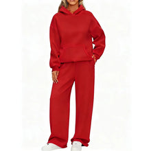 Load image into Gallery viewer, Women's Hoodie &amp; Wide Leg Pants Two-Piece Tracksuit
