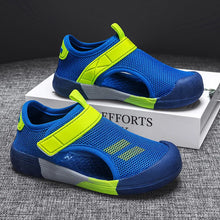 Load image into Gallery viewer, Toddler Baby Summer Shoes Breathable Anti-Slip Walking Sneakers for Kids Boys Casual Walking Shoes Size 23-36
