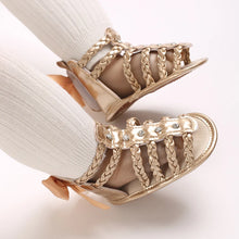 Load image into Gallery viewer, Summer Fashion New Baby Shoes Trendy Girl Baby High Top Hollow Sandals PU Soft Sole Casual Walking Shoes
