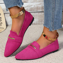 Load image into Gallery viewer, *Fashionable New Style Elegant/Sexy Temperament Casual Work Shoes for Women Summer  Comfortable Pointed Flat Shoes

